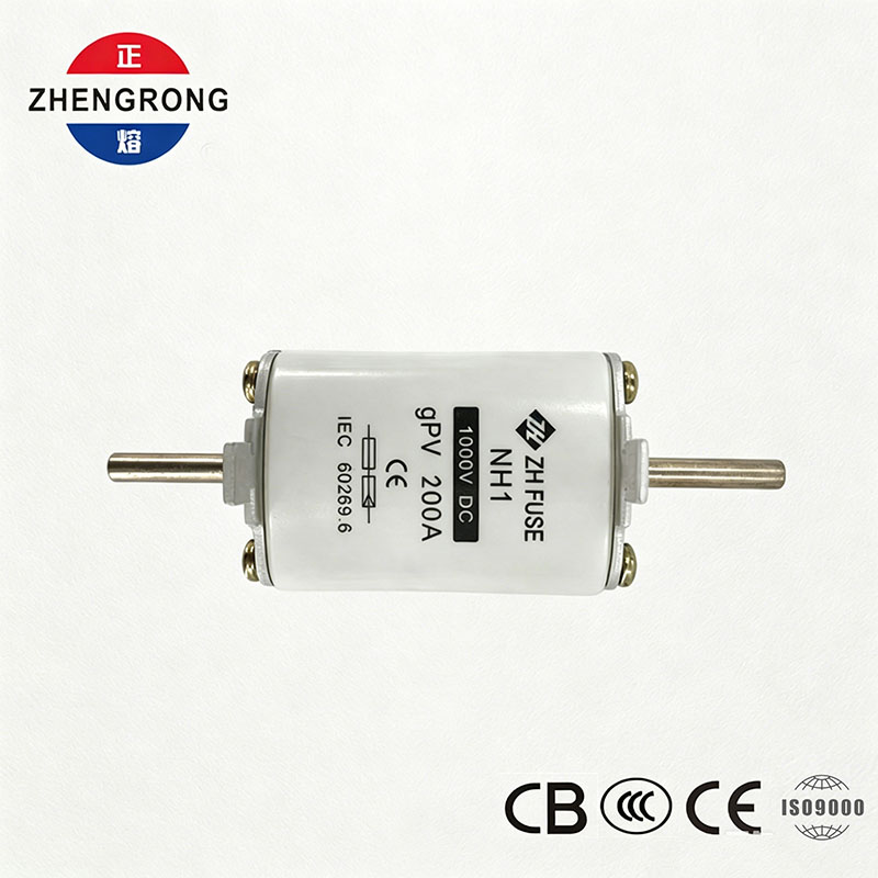 PV DC ヒューズ NH1 200A 1000V |太陽電池アレイ用に CE および IEC 60269.6 を承認